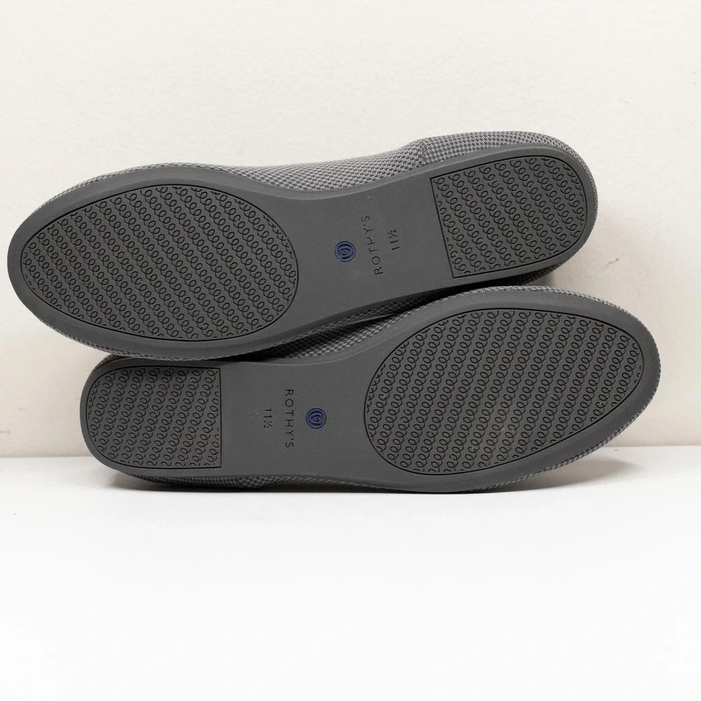ROTHYS The Flat Knit Round Toe Ballet Flats Gray Sz 11.5